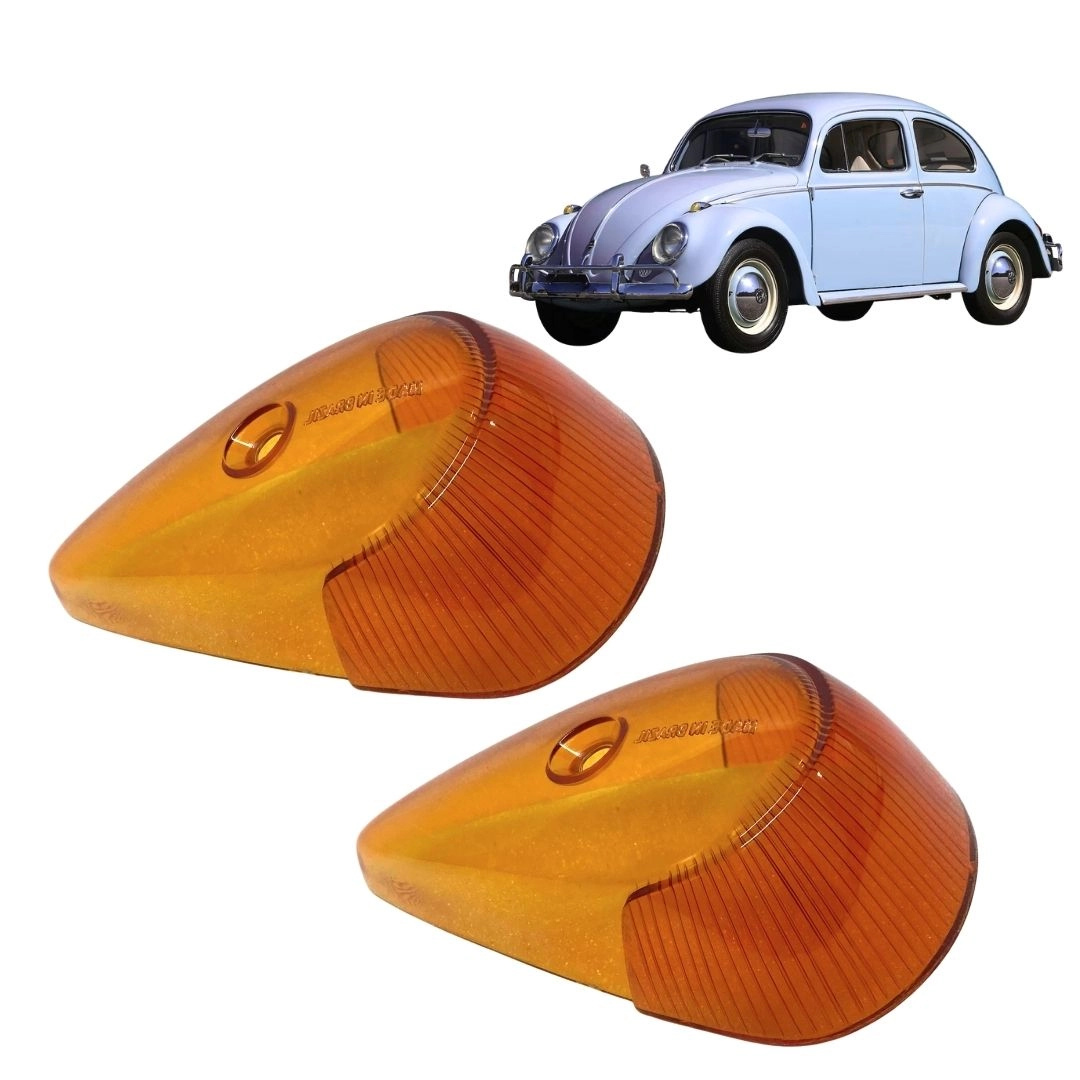 Par Lente De Pisca Amarela Para Volkswagen Fusca Par Lente De Pisca Amarela Para Volkswagen Fusca