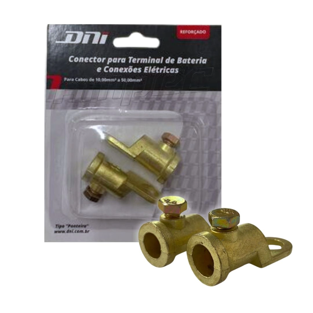 Kit 2 Terminal de Bateria Ponteira Automotiva DNI7572 Kit 2 Terminal de Bateria Ponteira Automotiva DNI7572