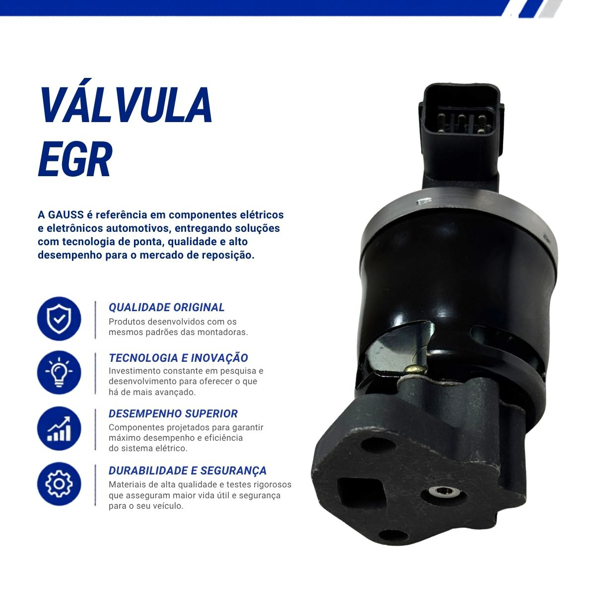 Válvula EGR 12V 5 Pinos Com Espaçador Para Honda Fit LX LXL 1.4 8V 2003 a 2008 Gauss Válvula EGR 12V 5 Pinos Com Espaçador Para Honda Fit LX LXL 1.4 8V 2003 a 2008 Gauss