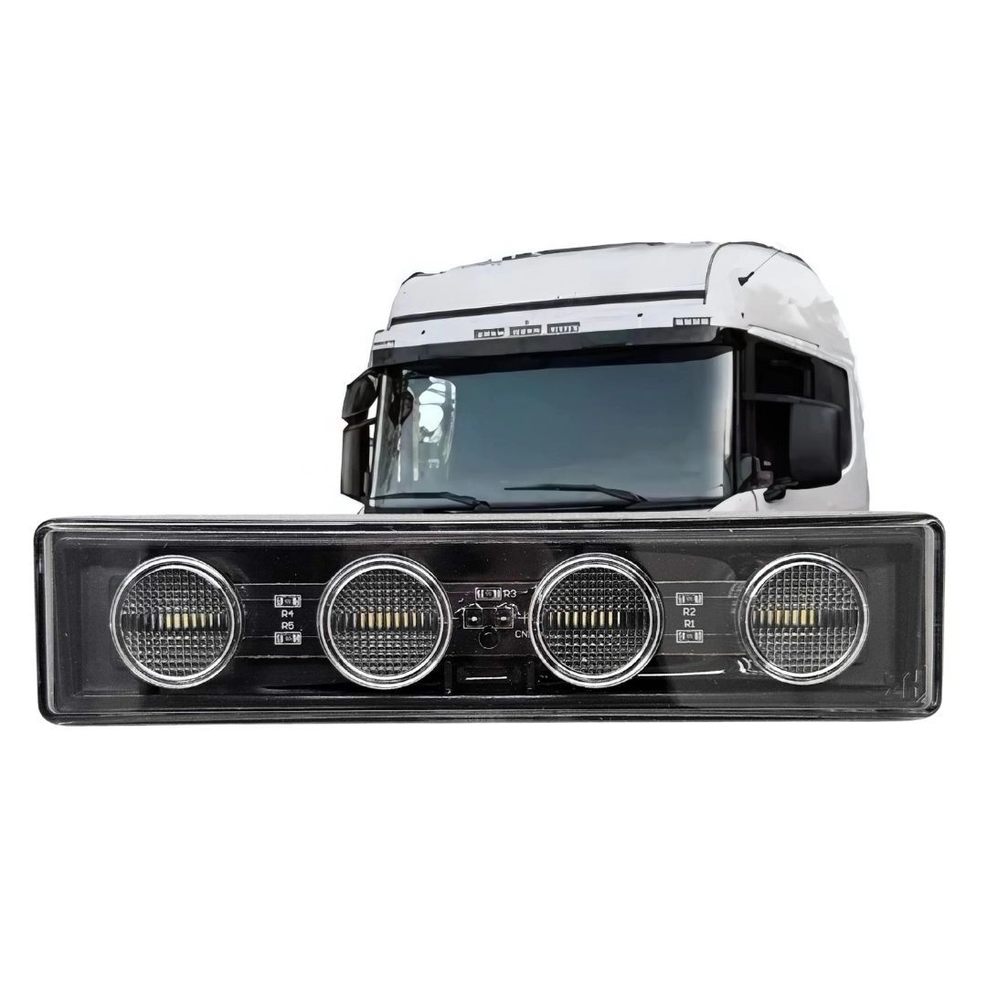 Lanterna Tapa Sol Delimitadora LED Bivolt 4 LED'S Branco Para Caminhão Scania Série 4 Série 5 S4 S5 PGR 1798980 2035104
