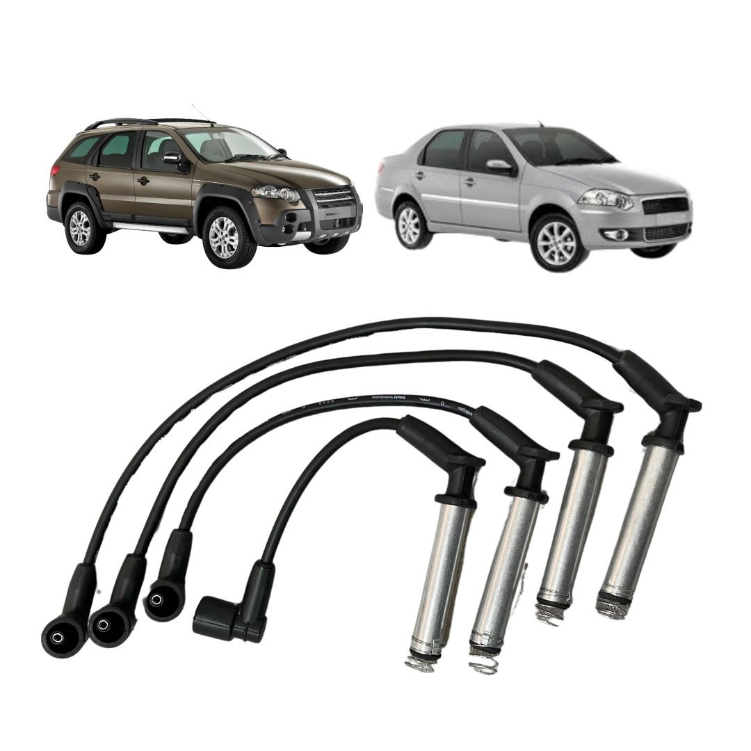 Jogo Cabos Ignição Para Fiat Palio Weekend Siena 1.8 7083829 Jogo Cabos Ignição Para Fiat Palio Weekend Siena 1.8 7083829