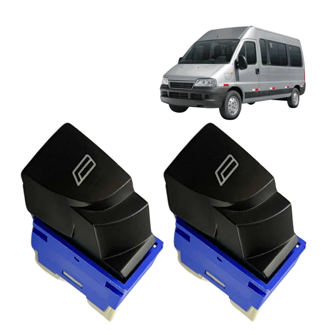 Par Interruptor Vidro Elétrico Para Ducato Minibus 05 a 17