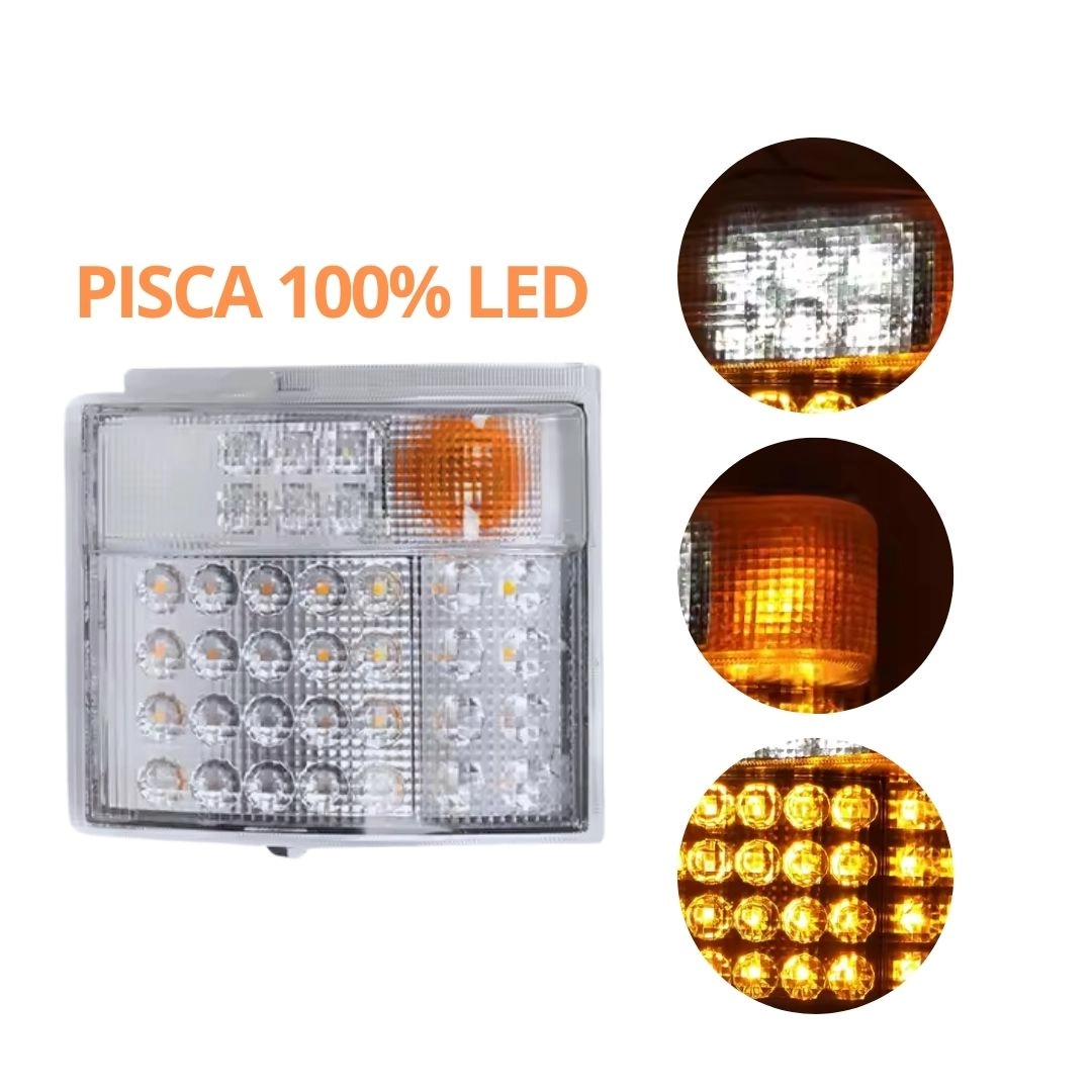 Farol e Lanterna Pisca Seta DRL LED Para Scania S4 LE Farol e Lanterna Pisca Seta DRL LED Para Scania S4 LE