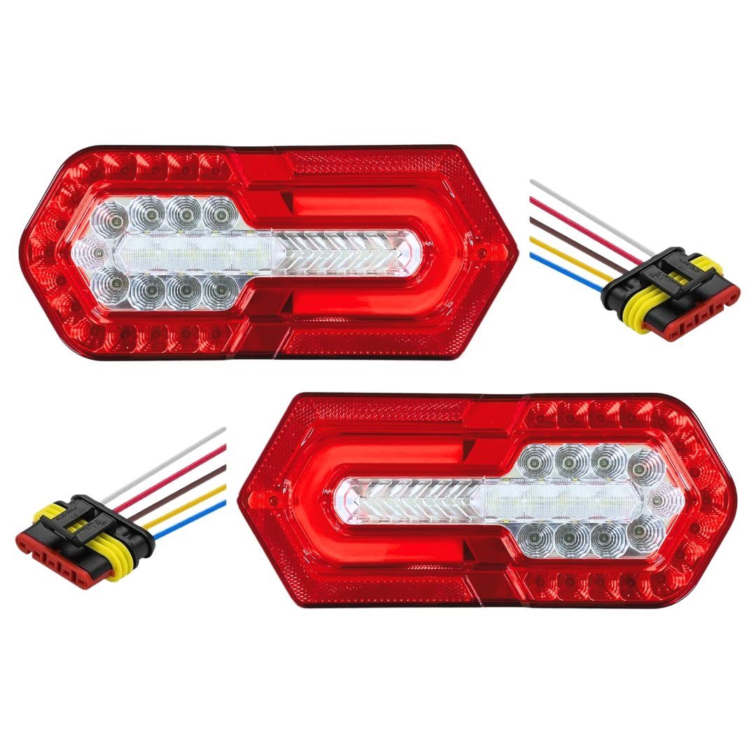 Kit Lanterna Traseira Turn Led Sinalsul 2235 + Chicotes