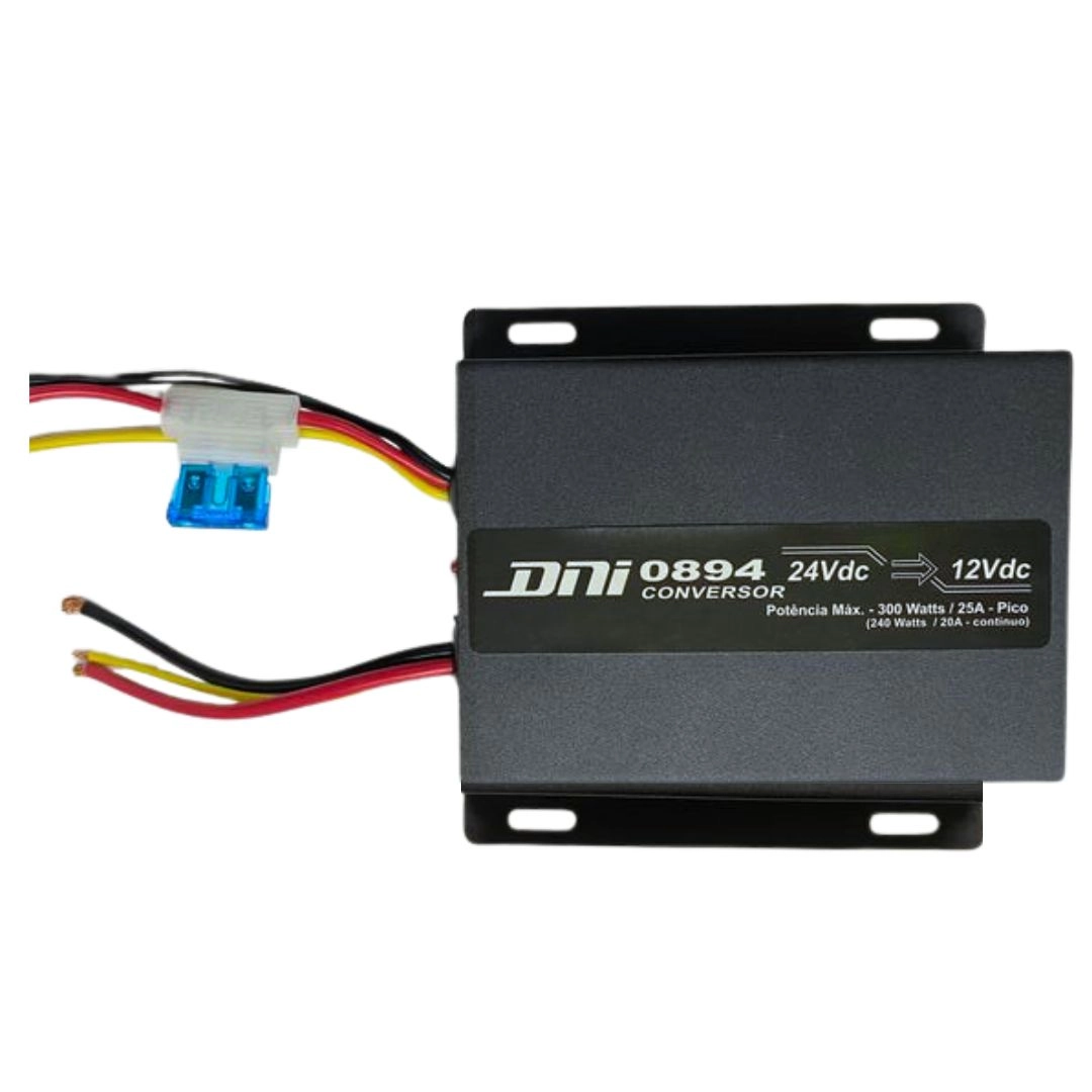 Kit 4 Inversor Conversor Voltagem 24V para 12V 300W C/Cooler Kit 4 Inversor Conversor Voltagem 24V para 12V 300W C/Cooler