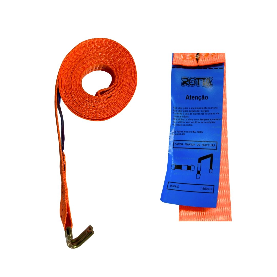 Kit 10 Cinta Catraca Amarração 800kg Carretinha Moto JetSki Kit 10 Cinta Catraca Amarração 800kg Carretinha Moto JetSki