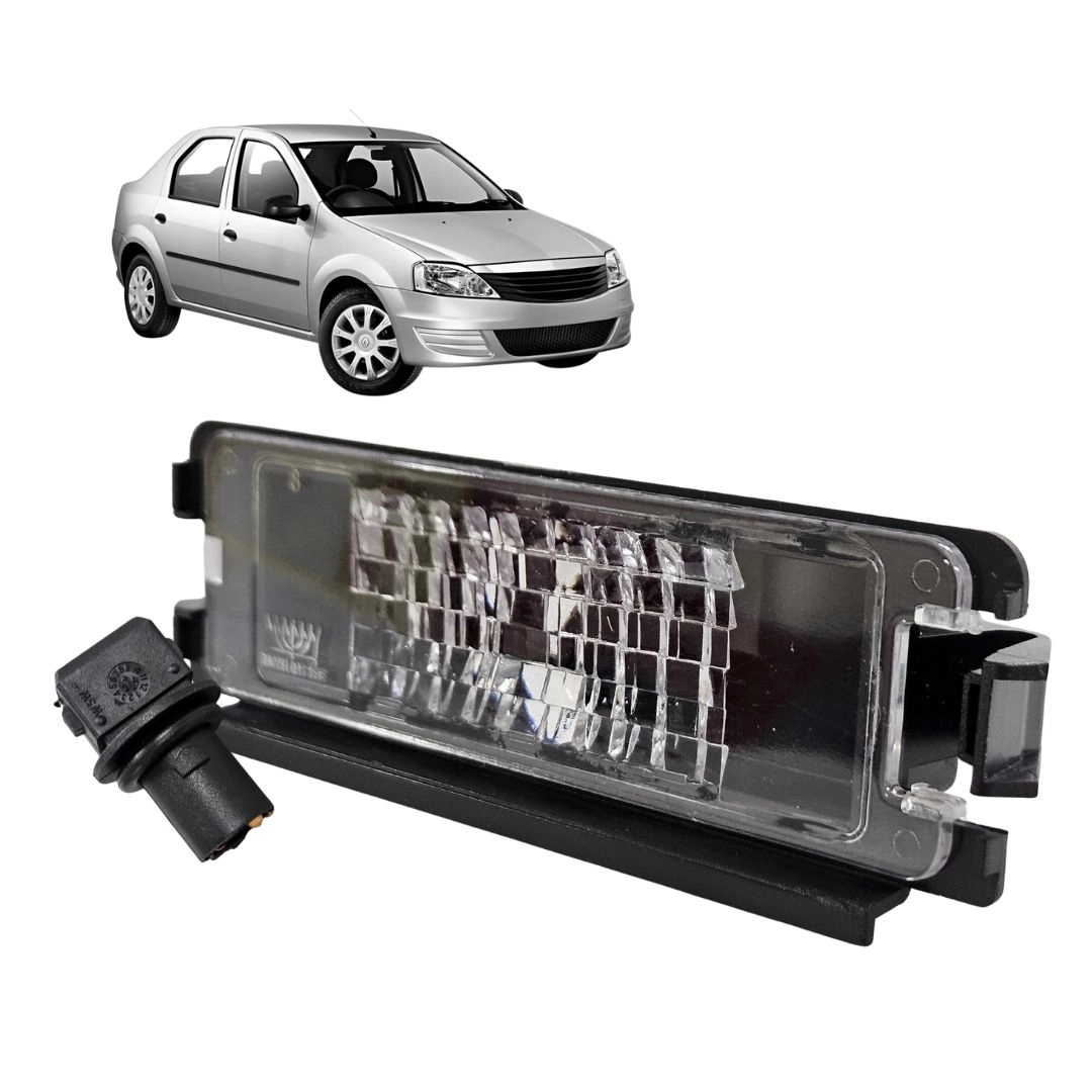 Lanterna de Placa Com Soquete Para Renault Logan Após 2013