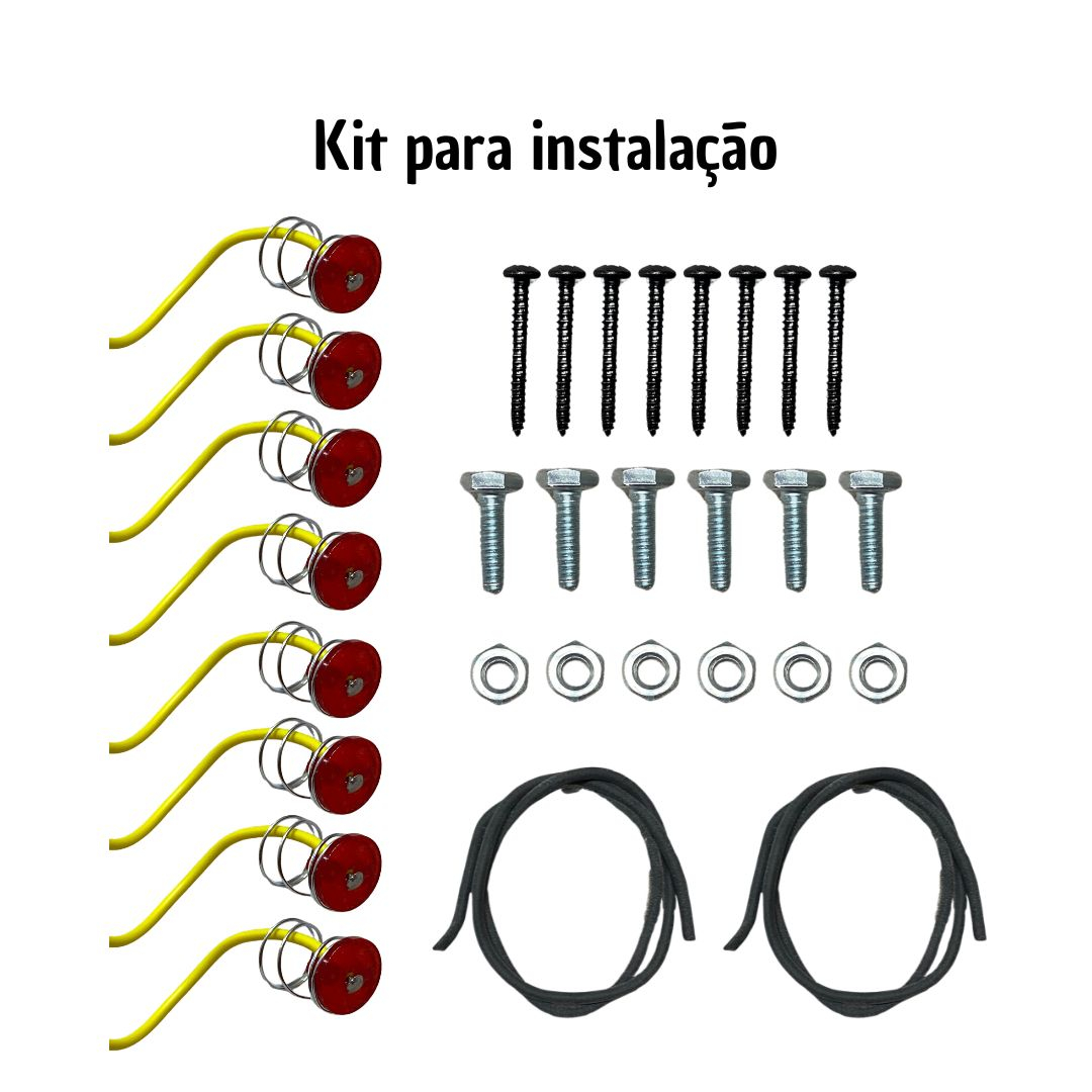 Par Lanterna Traseira Marmita Moderna Universal Para Caminhão Constellation Jipe Troller Ford F4000