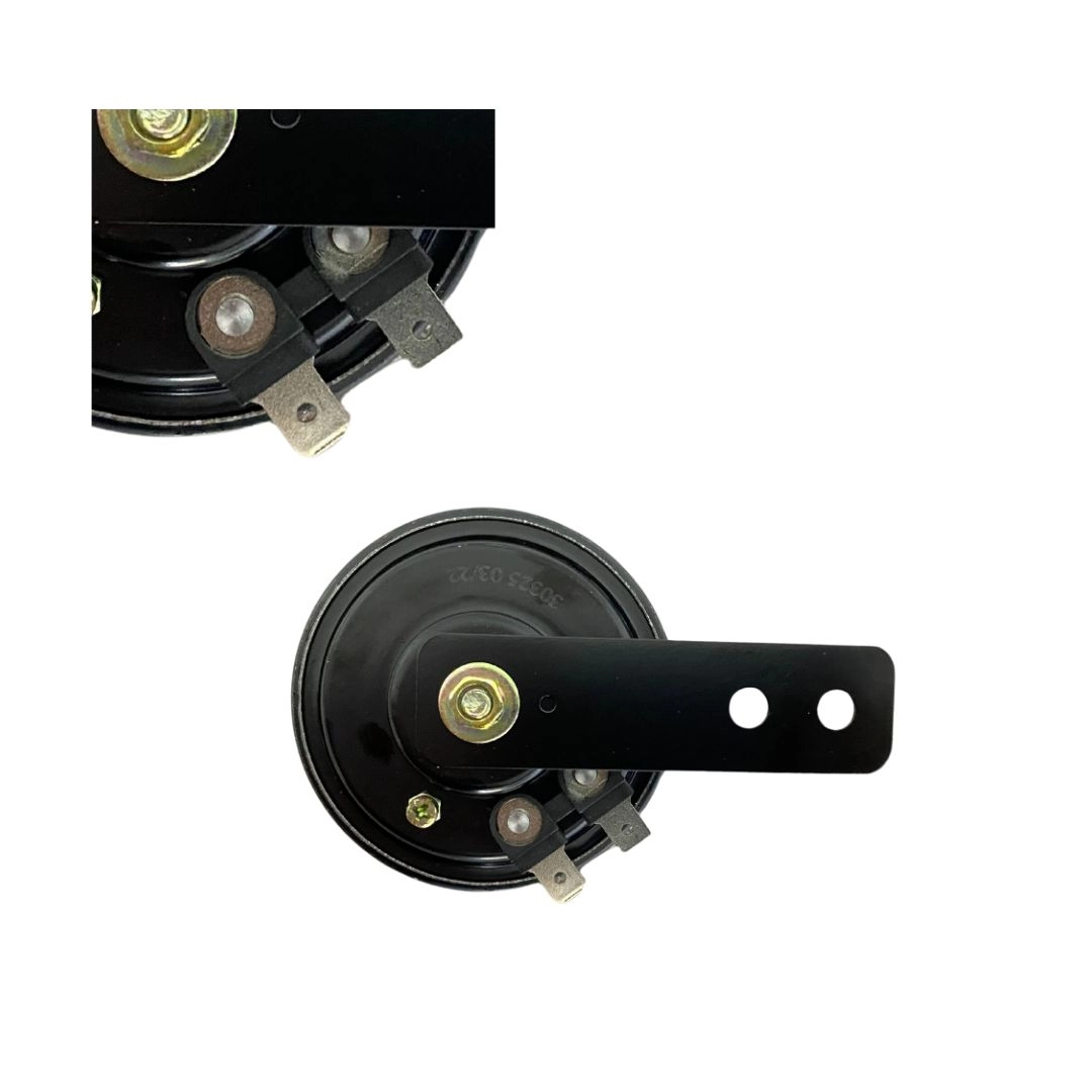 Buzina para Moto Universal 72mm 12V com Suporte 2 Terminais Buzina para Moto Universal 72mm 12V com Suporte 2 Terminais