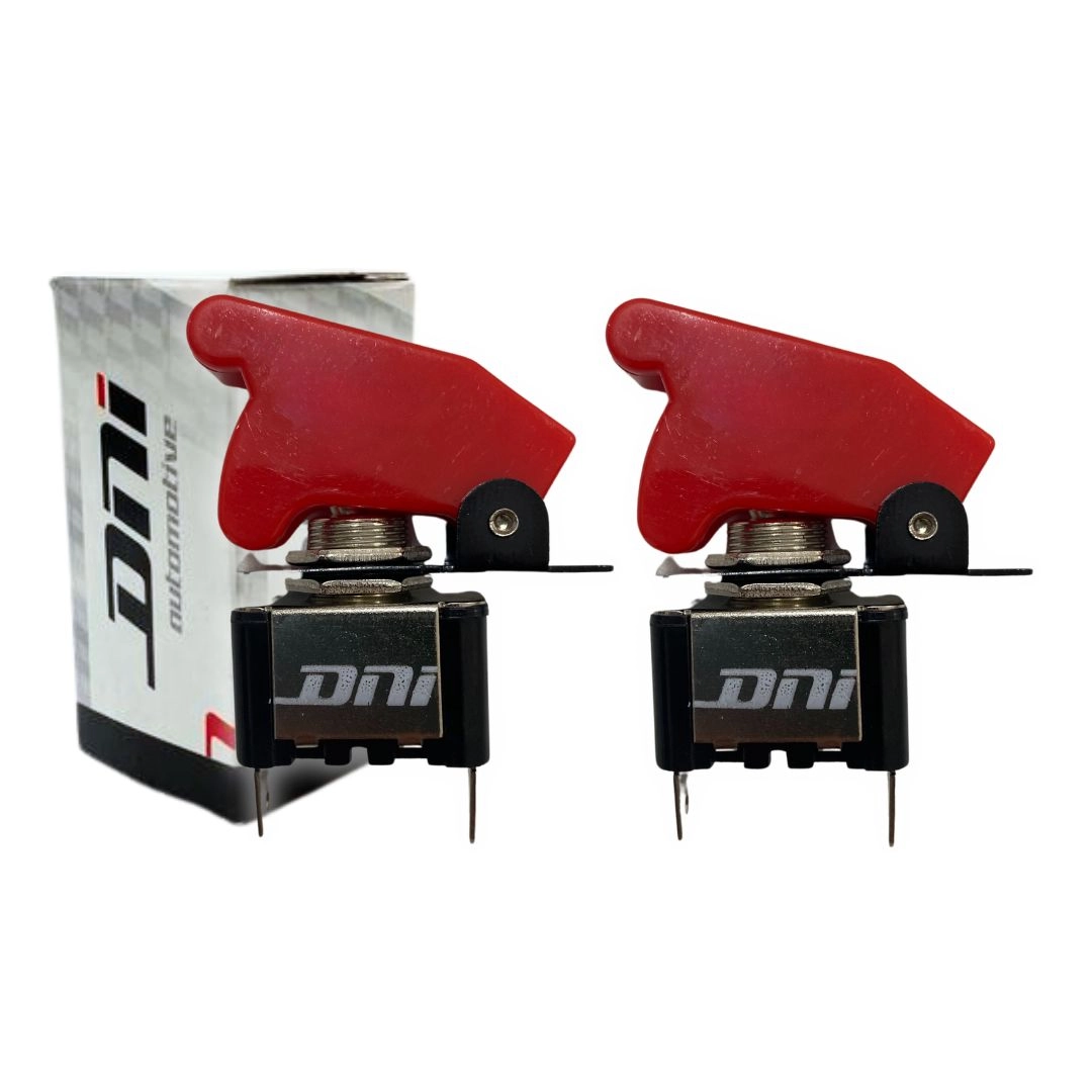 Kit 2 Chave Botão Liga Desliga 2 Posições Vermelha Tipo Caça