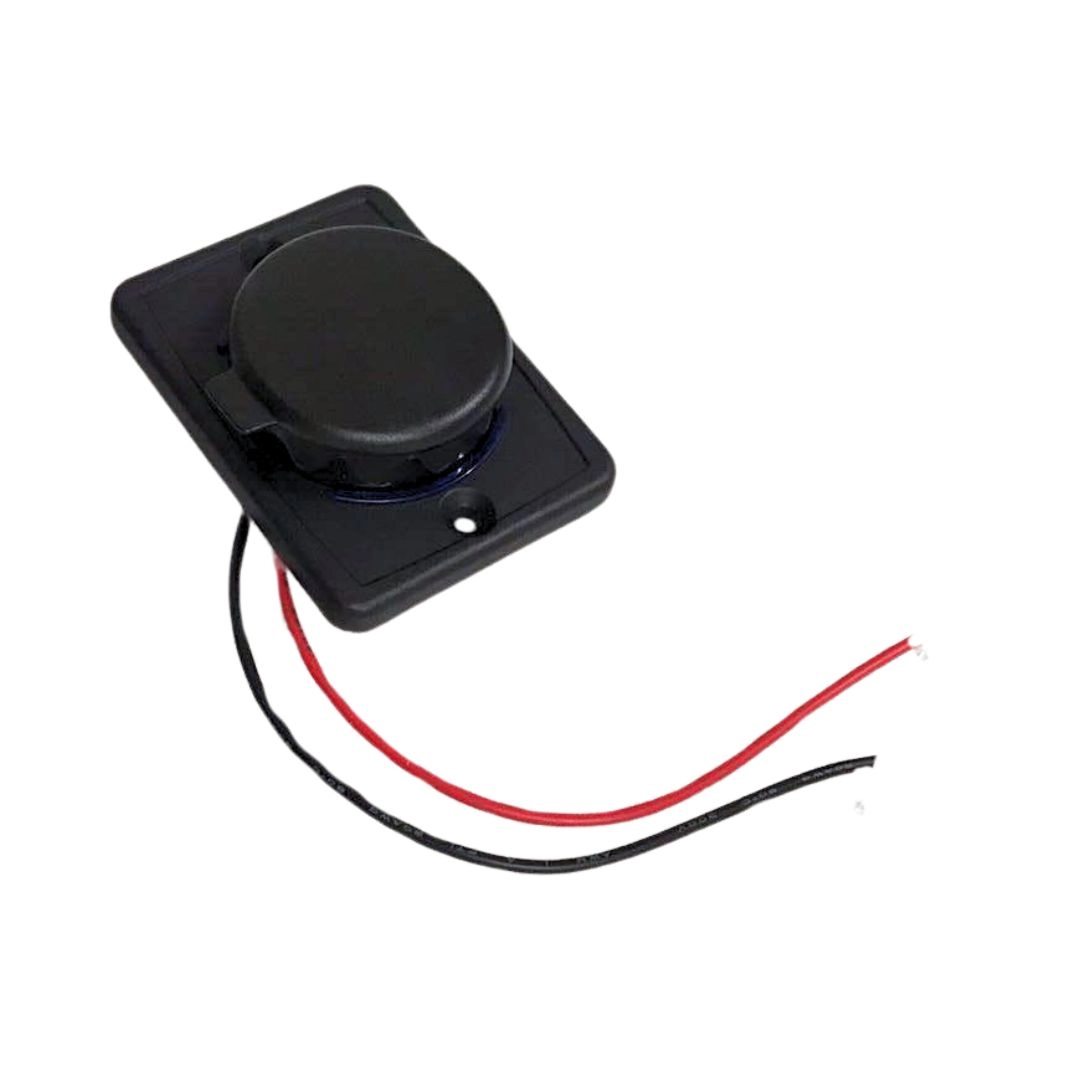 Tomada Carregador Veicular Quadrada USB Tipo C Bivolt 12/24v