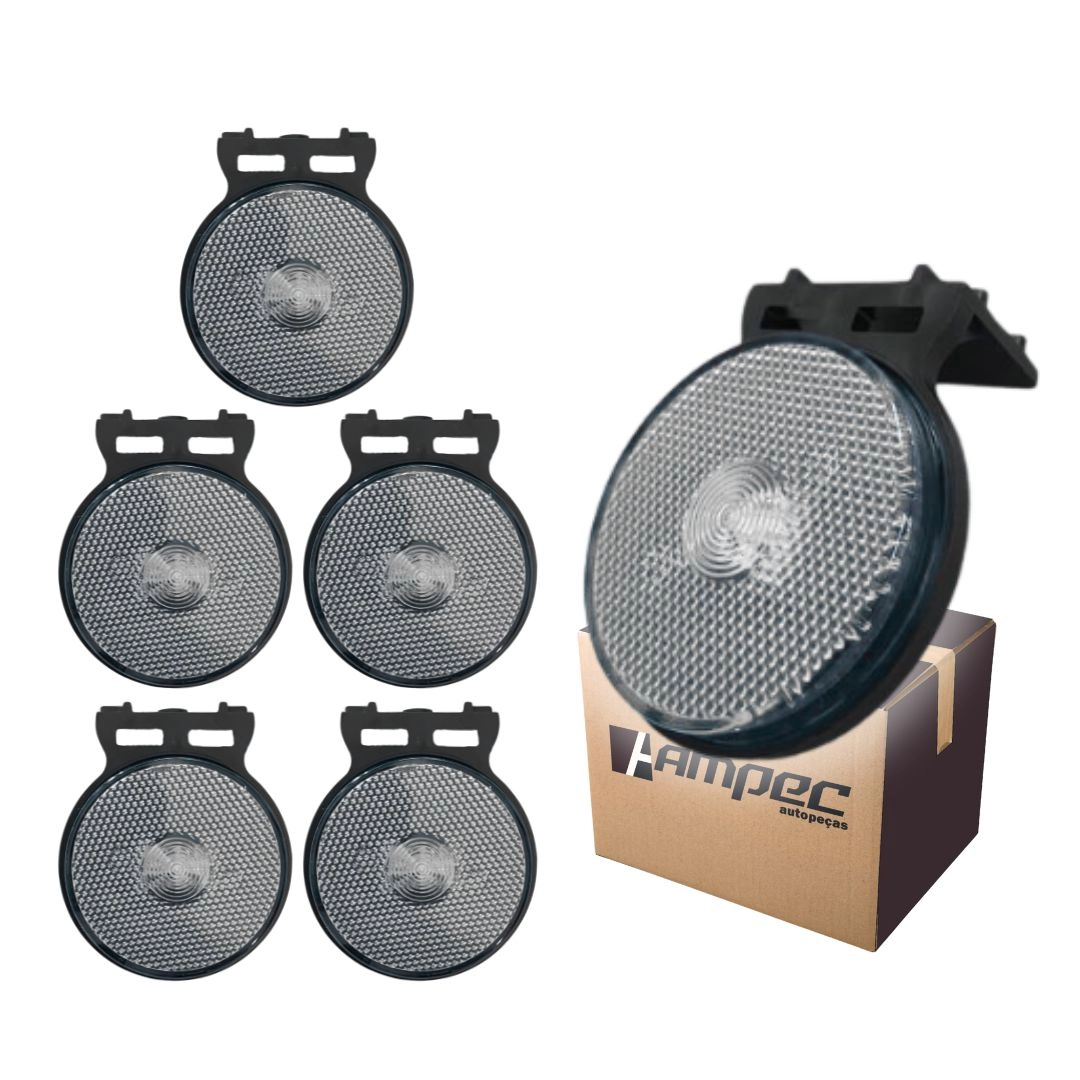 Kit 6 Lanternas Lateral Led Caminhão Carreta Com Suporte Cristal P Kit 6 Lanternas Lateral Led Caminhão Carreta Com Suporte Cristal P