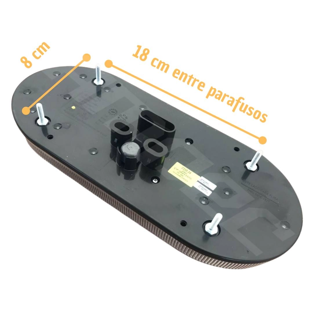 Kit Lanterna Traseira LED 24V Carreta Randon Módulo Cristal Kit Lanterna Traseira LED 24V Carreta Randon Módulo Cristal