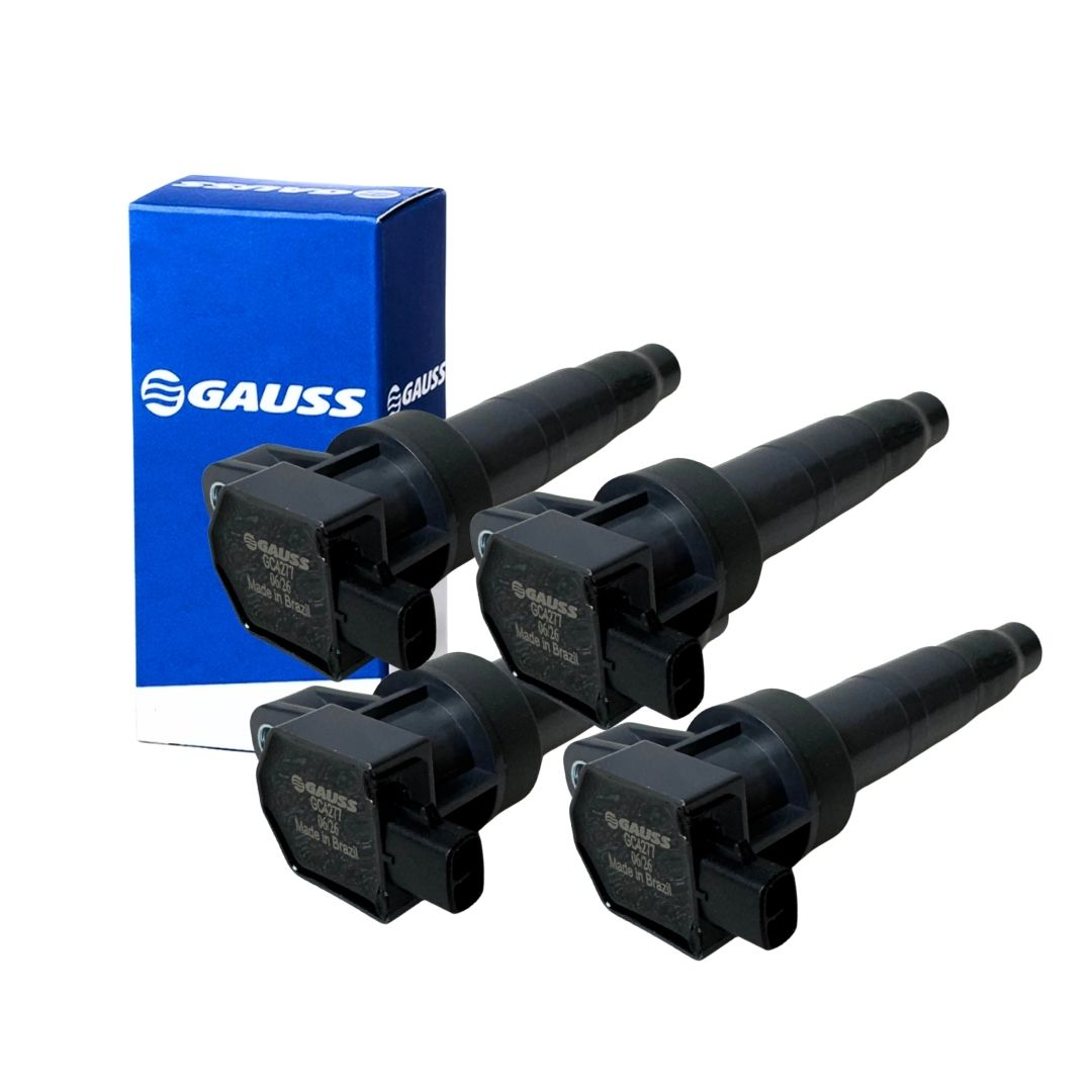 Kit 4 Bobinas de Ignição Tipo Caneta 12V 2 Pinos Para Hyundai Sonata 2.4 3.3 Kia Magentis 2.0 e Azera Sorento Gauss Kit 4 Bobinas de Ignição Tipo Caneta 12V 2 Pinos Para Hyundai Sonata 2.4 3.3 Kia Magentis 2.0 e Azera Sorento Gauss