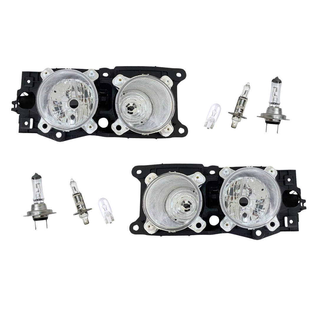 Kit Farol Duplo Para Mb Atron 1319 1635 1719 + Lâmpada