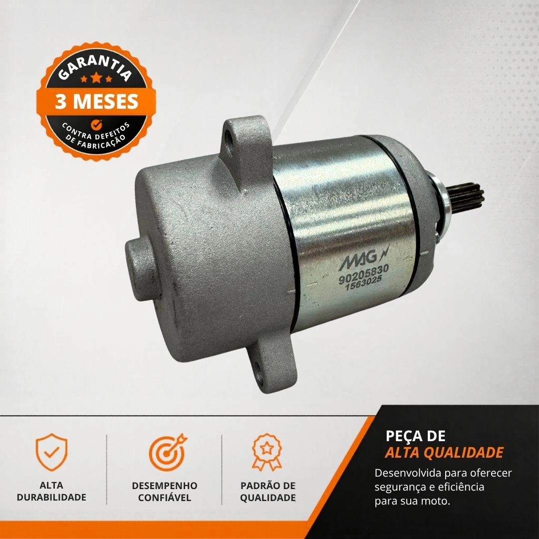 Motor de Arranque Partida 9 Dentes 12v Para Honda Biz 125 Es Ex Cbs 2011 a 2024 Magnetron 90205830 Motor de Arranque Partida 9 Dentes 12v Para Honda Biz 125 Es Ex Cbs 2011 a 2024 Magnetron 90205830
