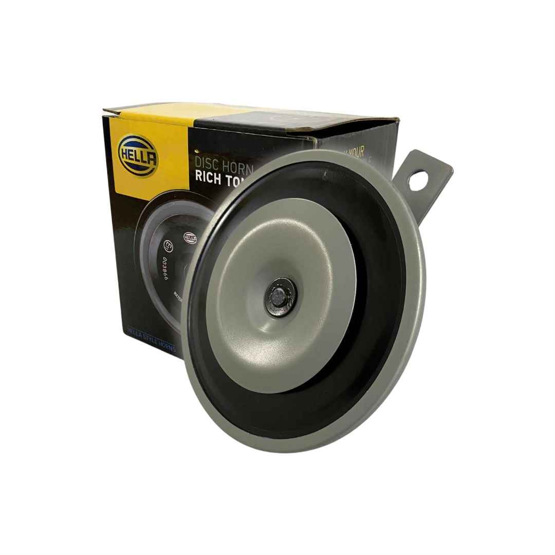 Buzina Bibi Bi-Bi Paquerinha Disco 24v Universal 113mm 2 Terminais 116dB Hella 3AL002768841