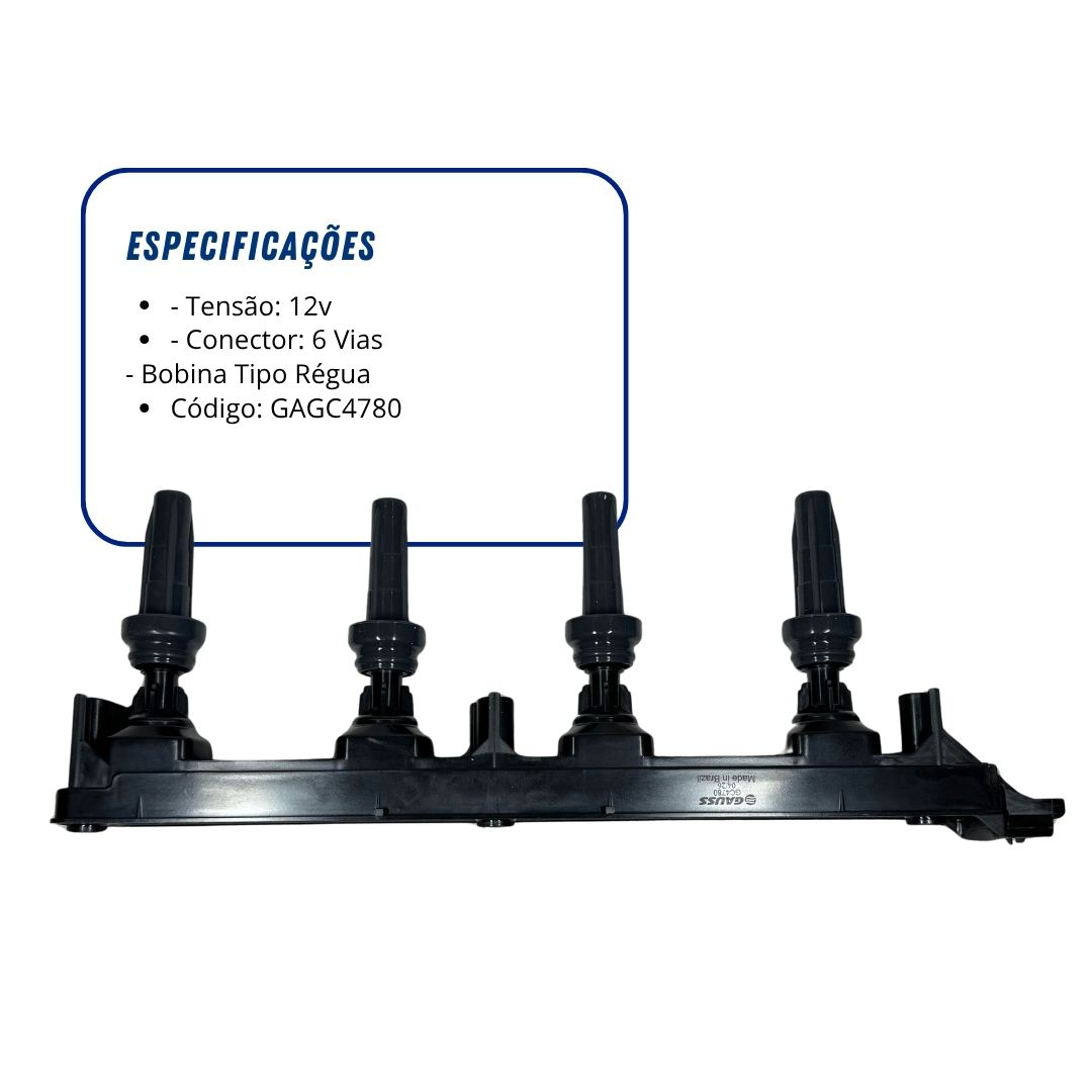 Bobina de Ignição Para Citroen C4 C5 1.6 2.0 Peugeot 307 1.6 2.0 407 Tipo Régua 6 Pinos Bobina de Ignição Para Citroen C4 C5 1.6 2.0 Peugeot 307 1.6 2.0 407 Tipo Régua 6 Pinos