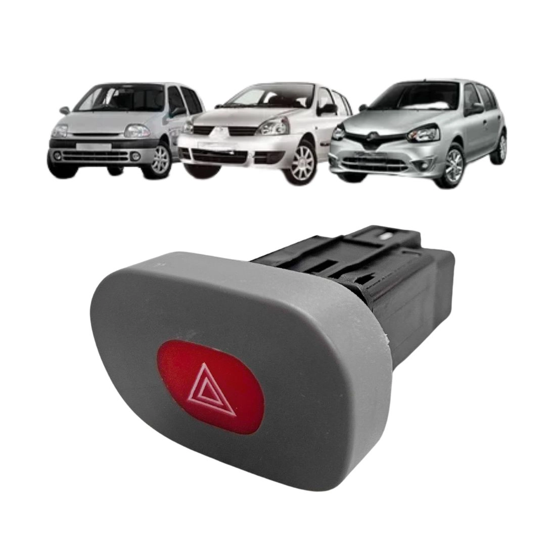 Botão Pisca Alerta Para Renault Clio 1998 a 2016 7700421820