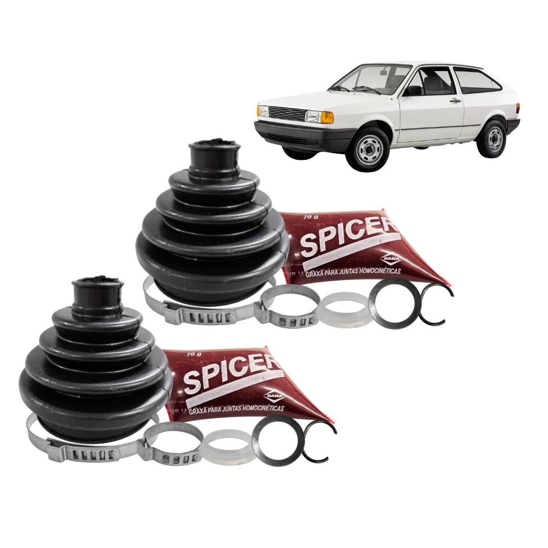 Par Kit Reparo Coifa Homocinetica Para Gol 1.0 CHT 92 a 97 Roda