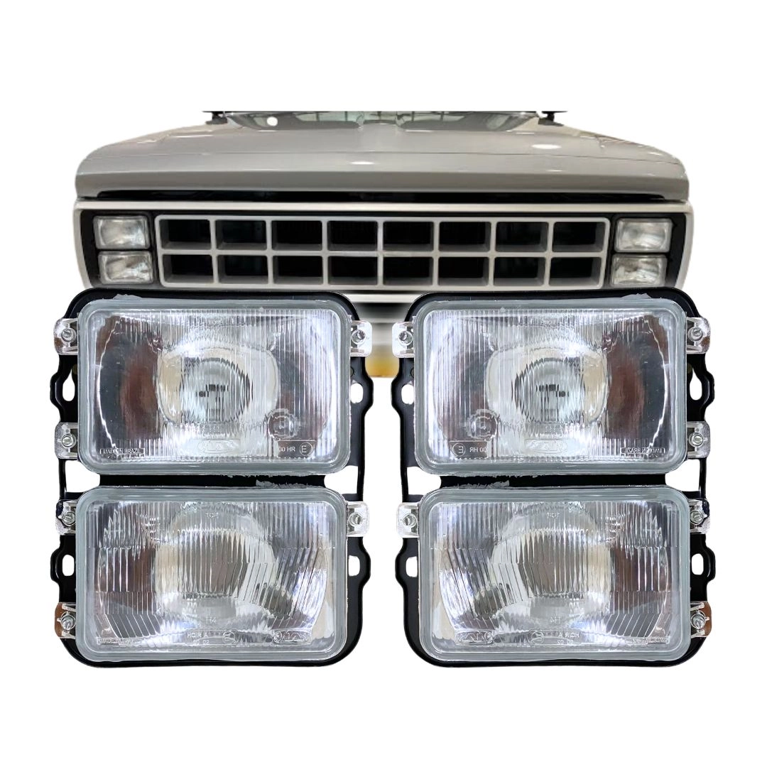 Par Farol Duplo Vidro Para Ford F1000 F4000 ate 1994 Par Farol Duplo Vidro Para Ford F1000 F4000 ate 1994