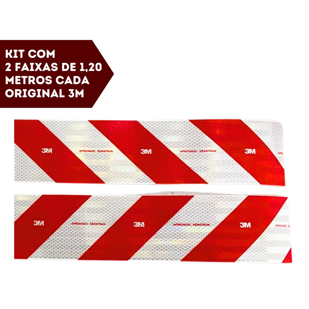 Kit 20 Faixas Refletivas Lateral e Parachoque 3M Original Kit 20 Faixas Refletivas Lateral e Parachoque 3M Original