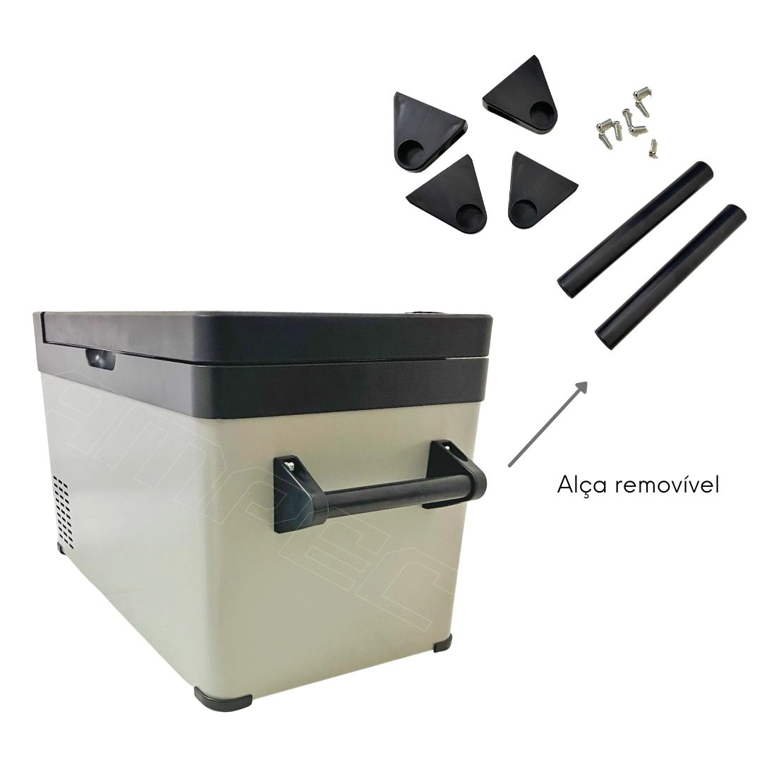 Geladeira Portátil 40L 12v/24v 110v/220v Caminhão Ônibus Van