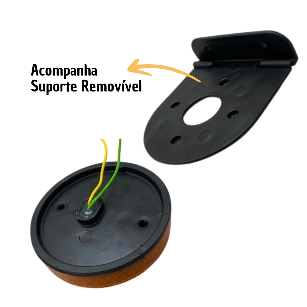 Lanterna Lateral Implemento G 85mm Sem Suporte LED Amarela Para Carreta Caminhão Trailer Reboque Lanterna Lateral Implemento G 85mm Sem Suporte LED Amarela Para Carreta Caminhão Trailer Reboque