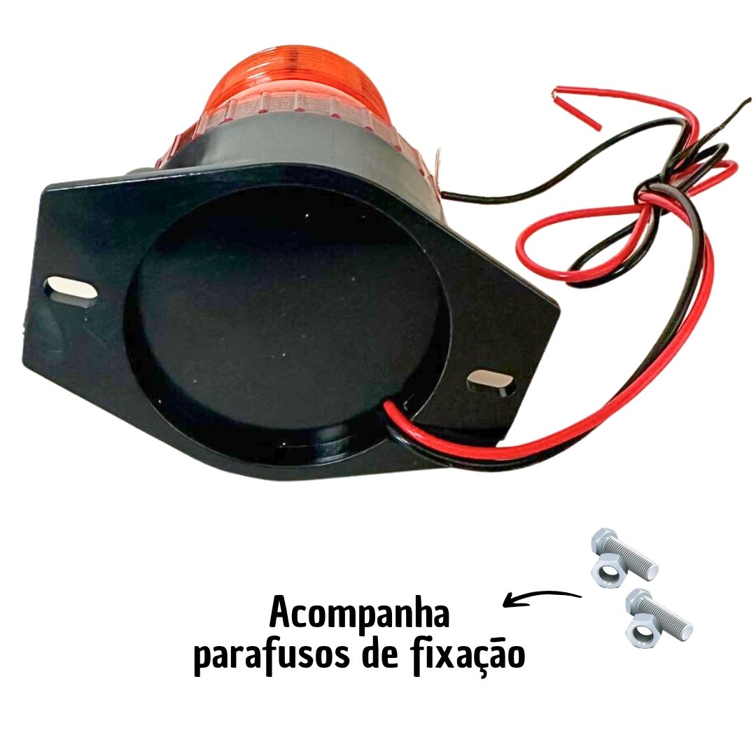 Giroflex Luz Emergência LED Giroled Universal Bivolt Âmbar