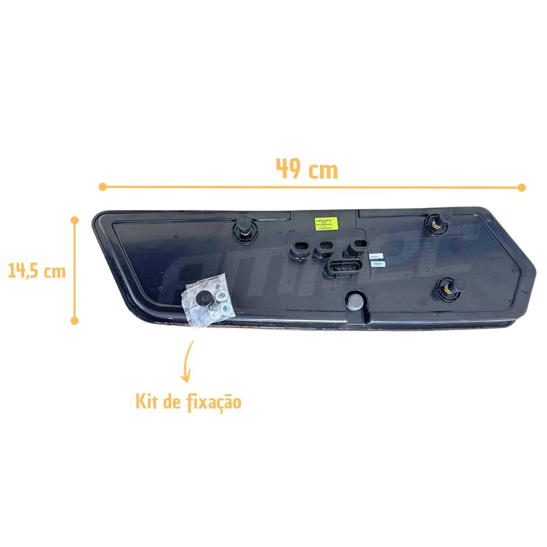 Lanterna Traseira LED Multifunção 24V Flashing Lado Direito Lanterna Traseira Caminhão Full Led Lanterna Traseira LED Multifunção 24V Flashing Lado Direito Lanterna Traseira Caminhão Full Led