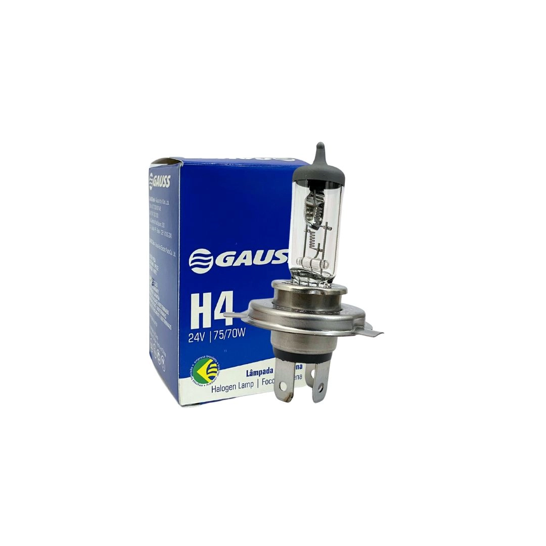 Lampada H4 75/70W 24V Halogena Gauss GL46H4 Inmetro Lampada H4 75/70W 24V Halogena Gauss GL46H4 Inmetro