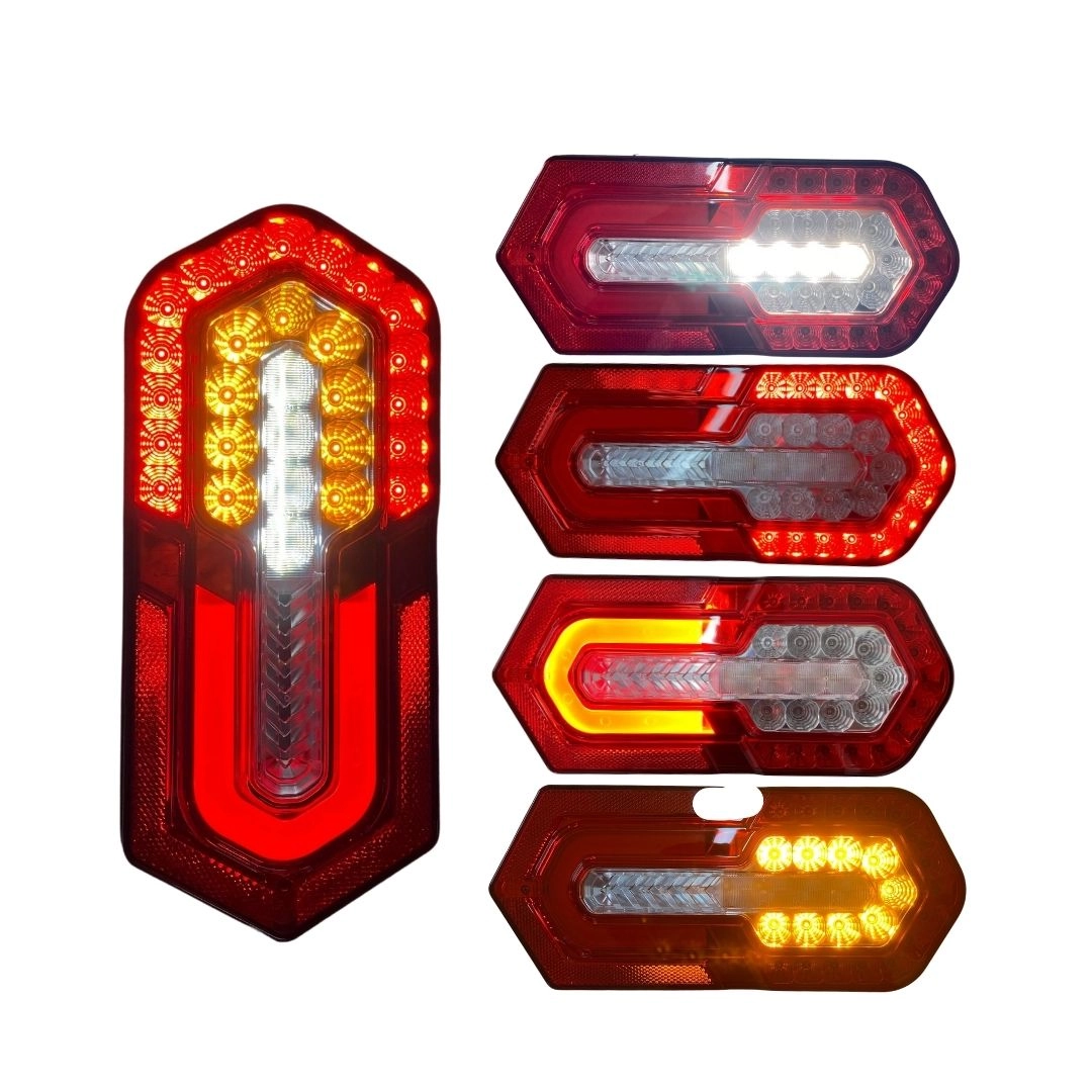 Kit Lanterna Traseira Turn Led 24V Sinalsul 2237 + Chicotes Kit Lanterna Traseira Turn Led 24V Sinalsul 2237 + Chicotes