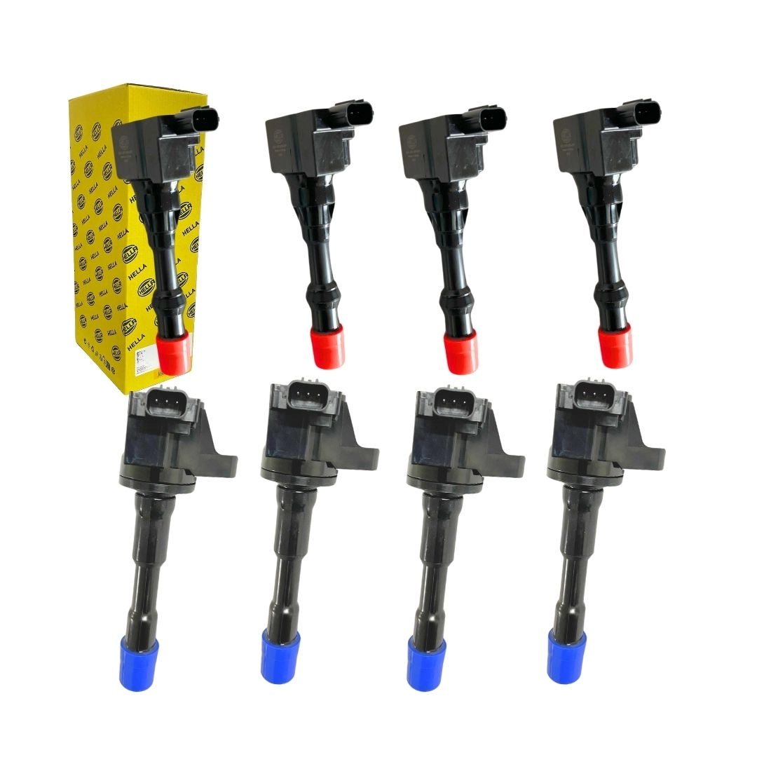 Kit 8 Bobina Ignição Honda Fit 1.4 Traseira Dianteira Hella