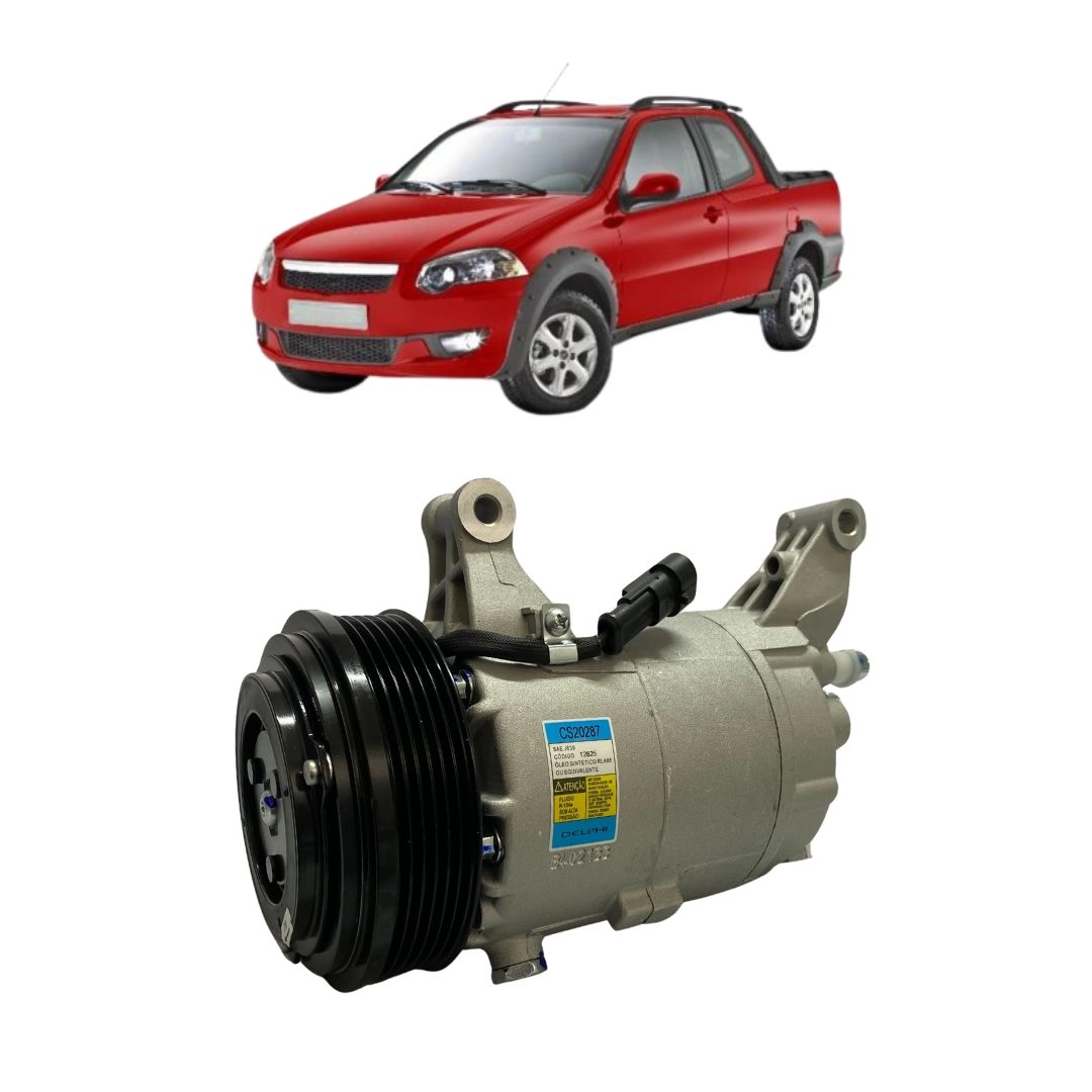 Compressor Ar Condicionado Para Fiat Strada 1.8 1.6 1.4 2013