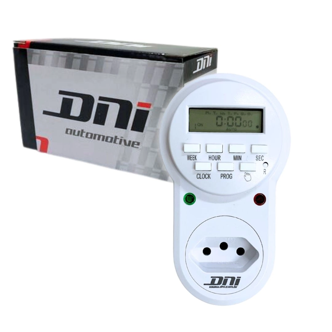 Temporizador Timer Digital de Tomada Bivolt 110/220v LCD