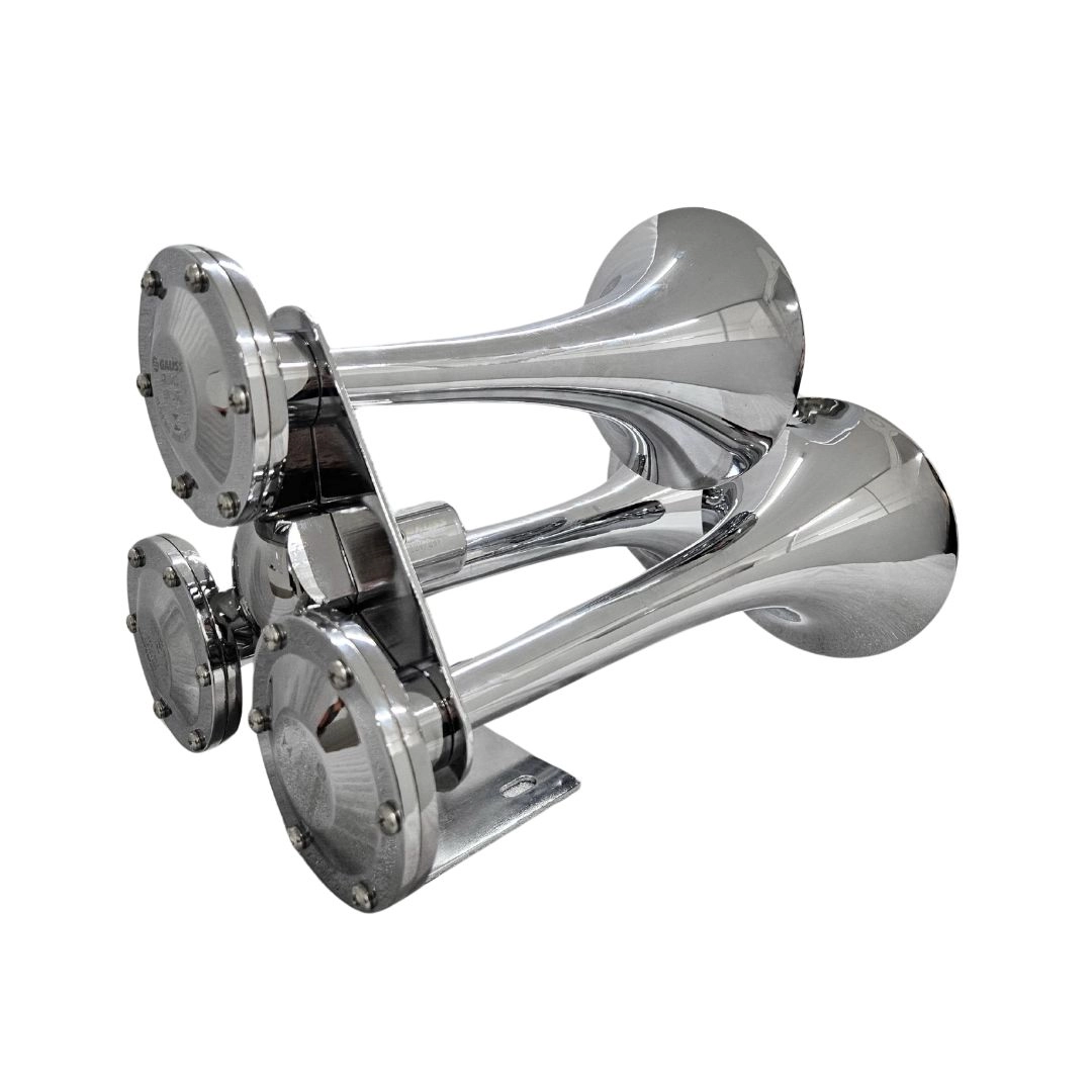Buzina Marítima Trem Navio Para Caminhão 12/24v 3 Cornetas