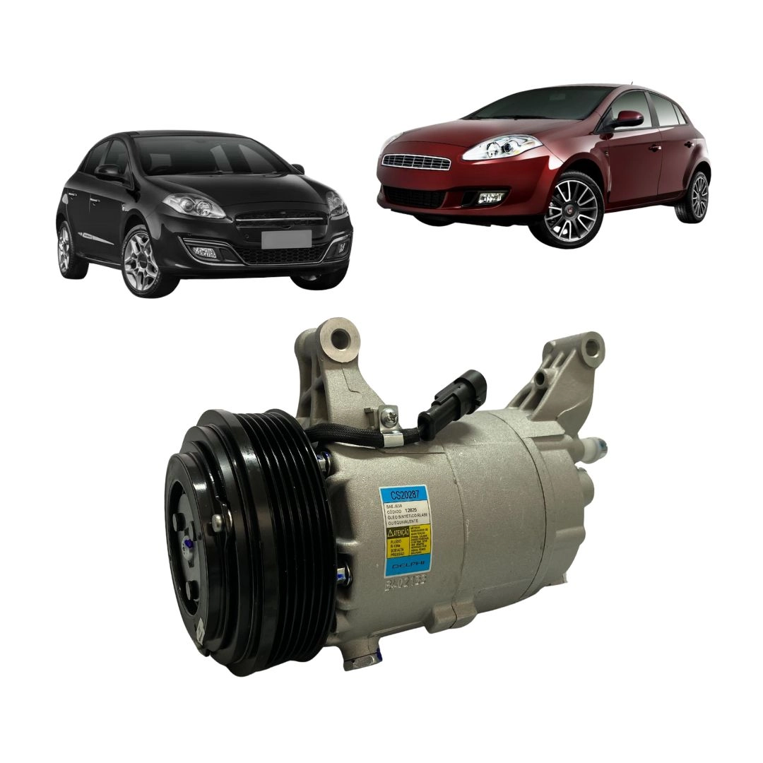 Compressor Ar Condicionado Para Fiat Bravo 1.8 2011 a 2016
