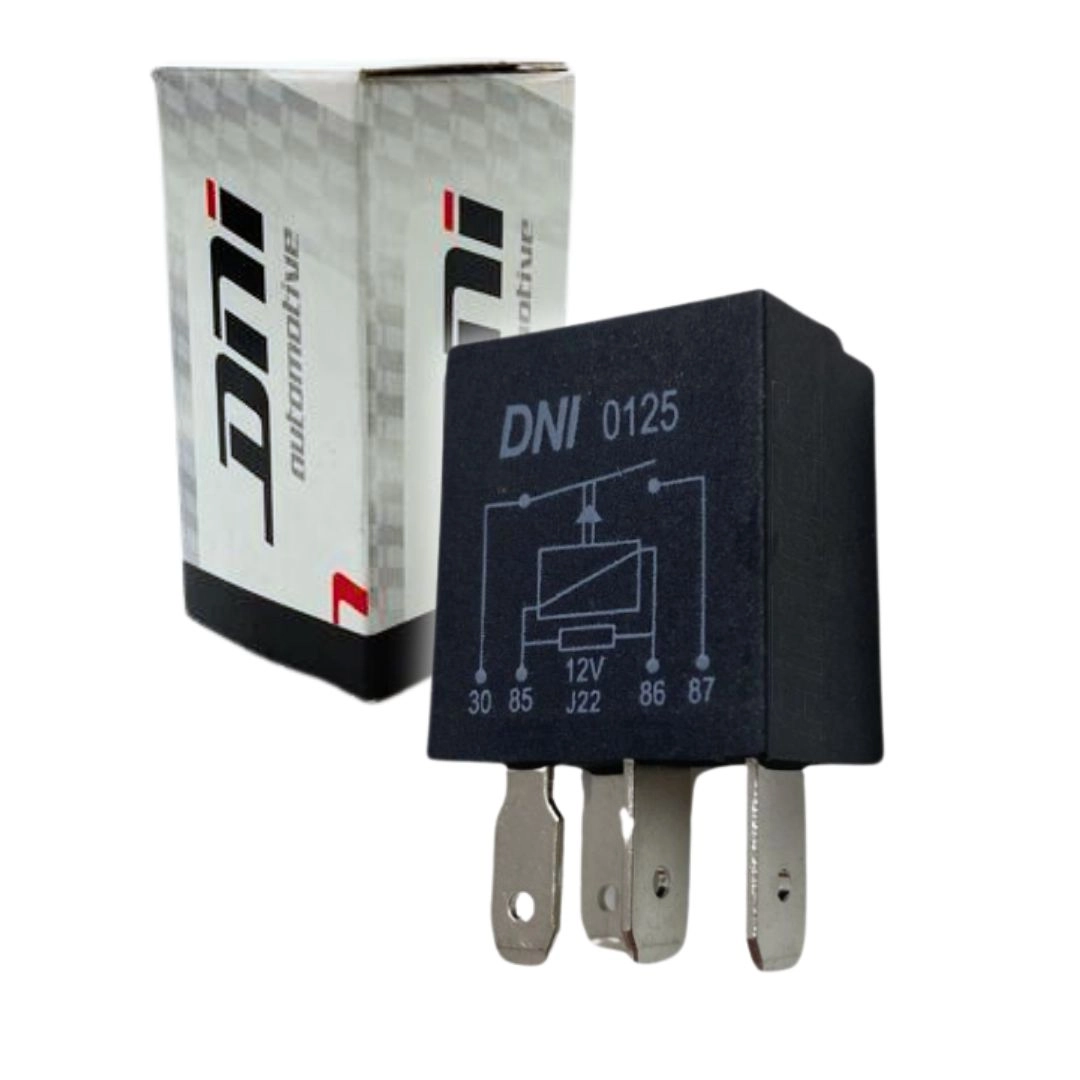 Mini Rele Auxiliar 12V 40 Amperes Resistor 4 Pinos Para Automóveis Universal DNI0125