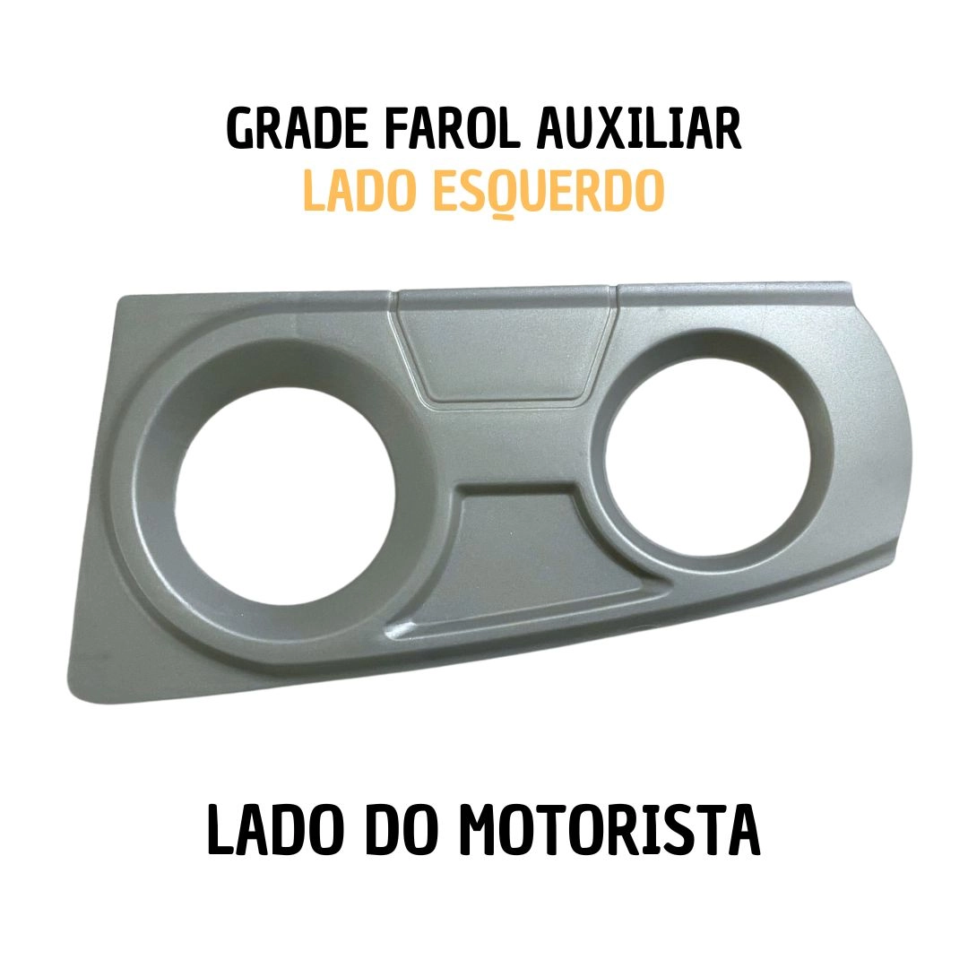 Moldura Farol Auxiliar Iveco Stralis Para Cinza Esquerdo Moldura Farol Auxiliar Iveco Stralis Para Cinza Esquerdo