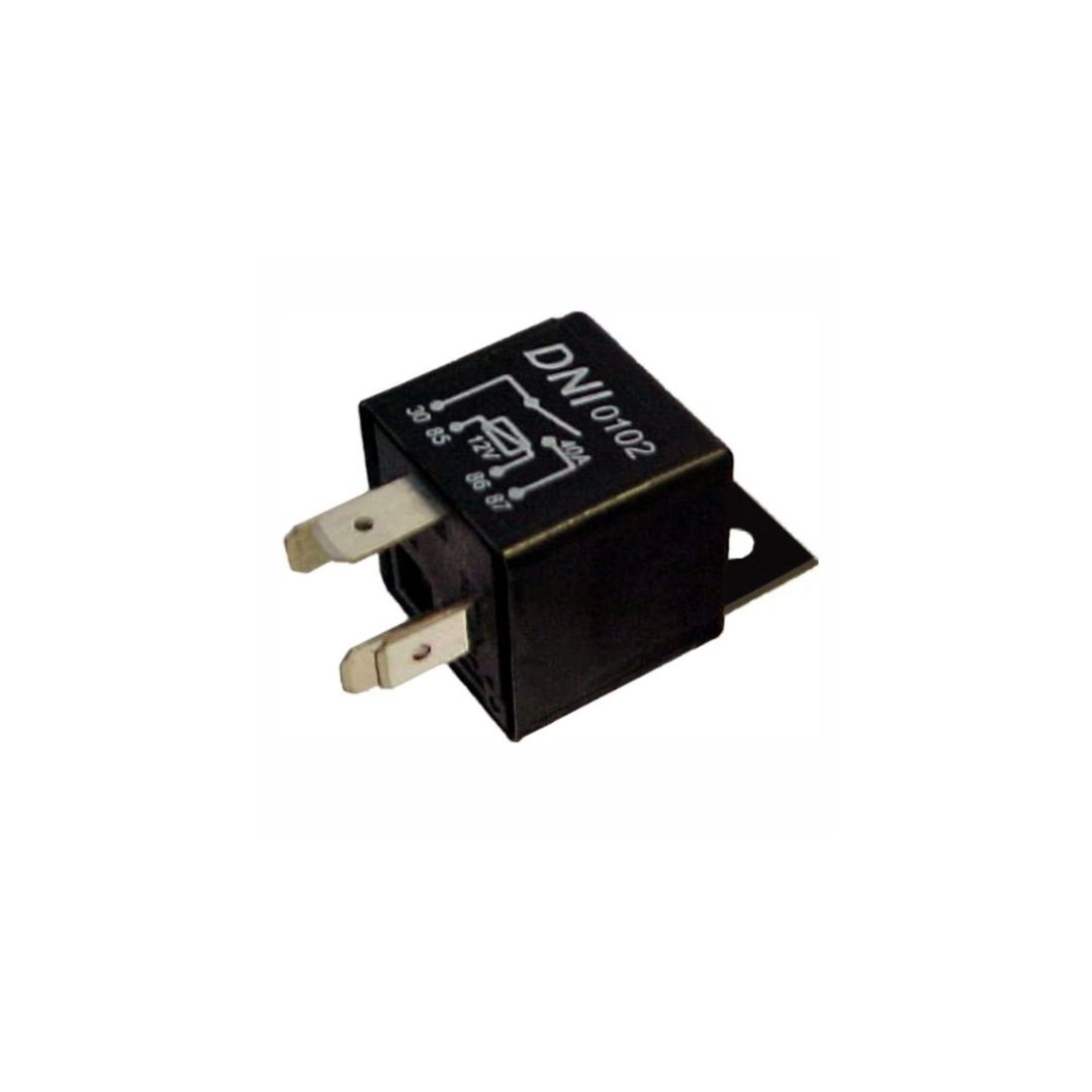 Relé Auxiliar Universal 12V 40A 4 Terminais com Suporte Integrado DNI Original DNI0102 Relé Auxiliar Universal 12V 40A 4 Terminais com Suporte Integrado DNI Original DNI0102