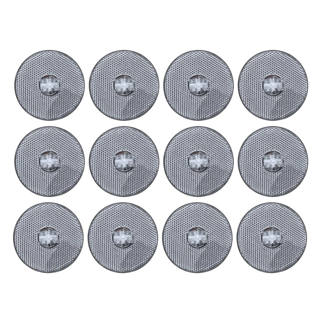 Kit 12 Lanternas Lateral Led Caminhão Carreta Sem Suporte Cristal P