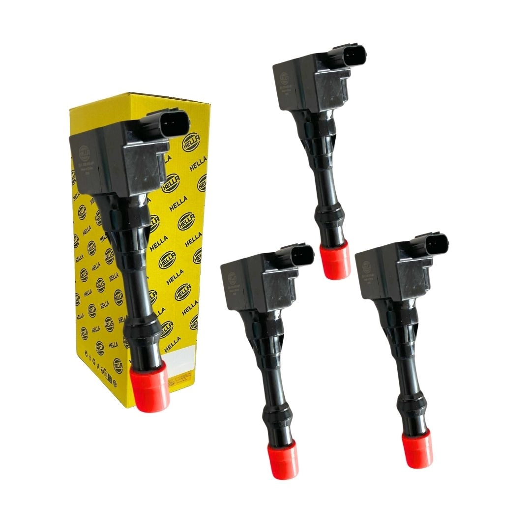Kit 4 Bobina de Ignição Para Honda Fit 1.4 2003 a 2008 Hella Kit 4 Bobina de Ignição Para Honda Fit 1.4 2003 a 2008 Hella