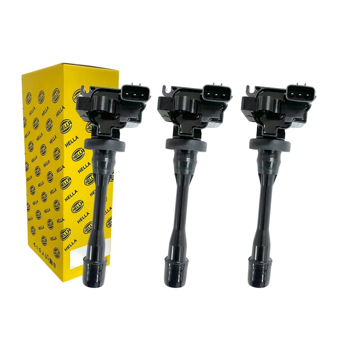 Kit 3 Bobina de Ignição Para Lancer 1.6 Pajero 3.0 Hella Kit 3 Bobina de Ignição Para Lancer 1.6 Pajero 3.0 Hella