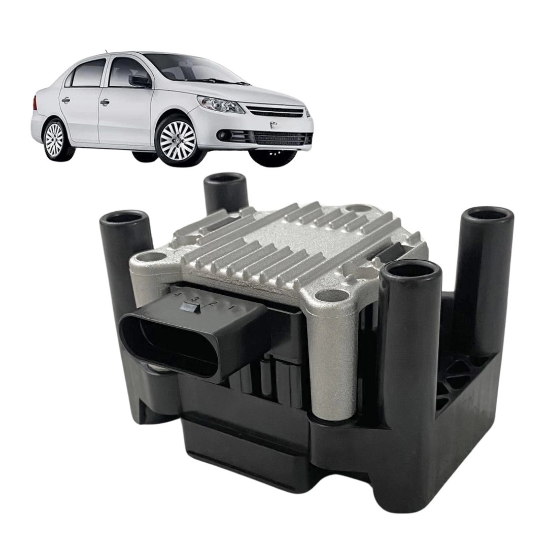 Bobina Ignição Para Voyage 1.6 08 a 18 032905106B 4 Pinos Bobina Ignição Para Voyage 1.6 08 a 18 032905106B 4 Pinos