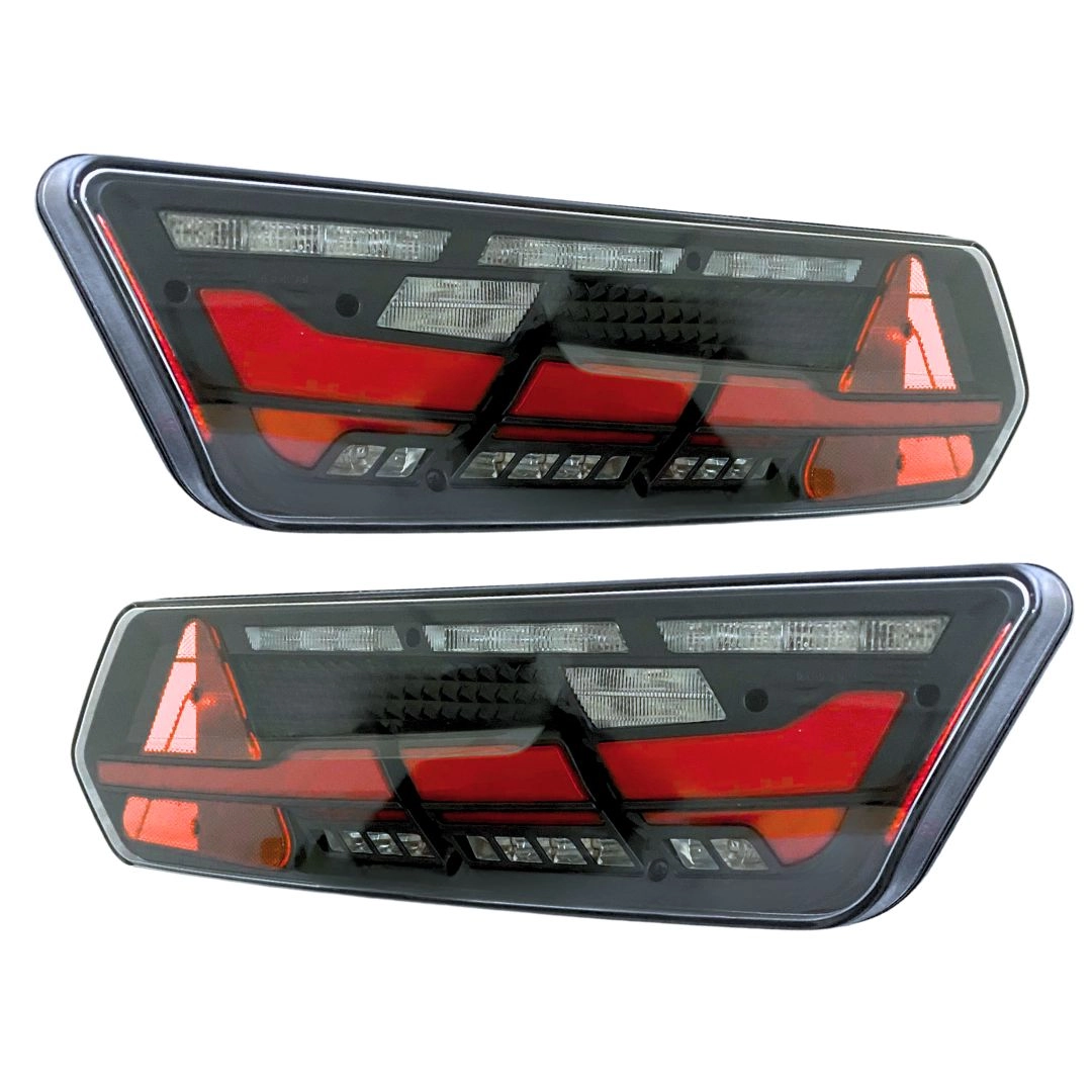 Par Lanterna Traseira Multi Vision Led 24V Seta Sequencial