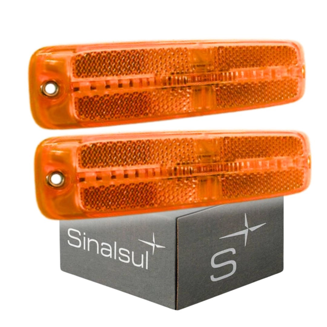 Par Lanterna Posição Lateral Retrorrefletor LED Amarela Par Lanterna Posição Lateral Retrorrefletor LED Amarela