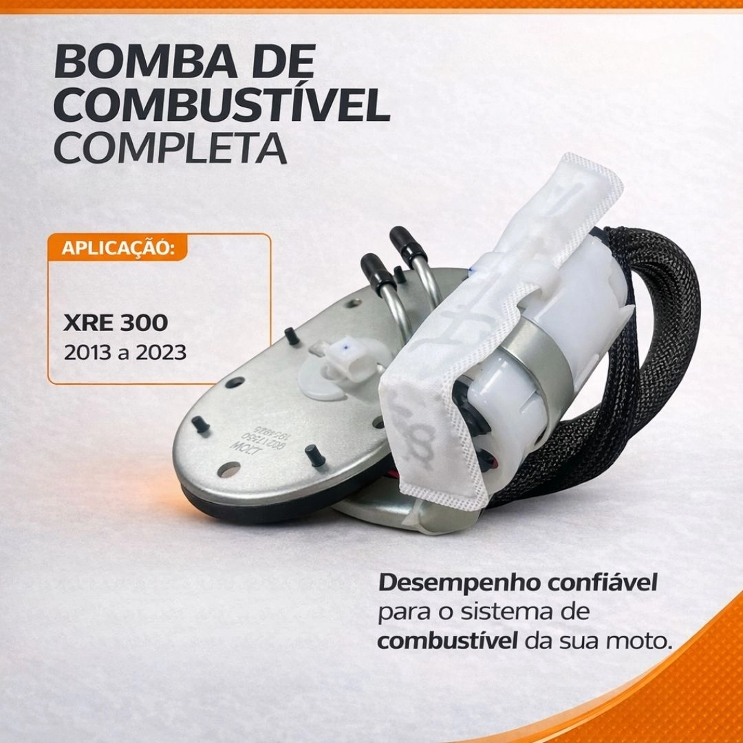 Bomba De Combustível Injeção Completa Para Honda XRE 300 2013 a 2023 90217550 Magnetron