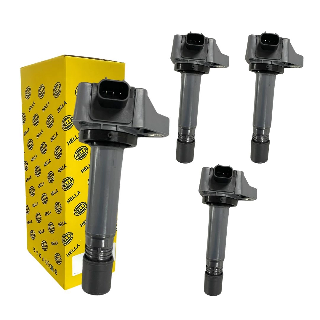 Kit 4 Bobina Ignição Para Honda New Civic 1.8 CR-V 2.0 Hella Kit 4 Bobina Ignição Para Honda New Civic 1.8 CR-V 2.0 Hella