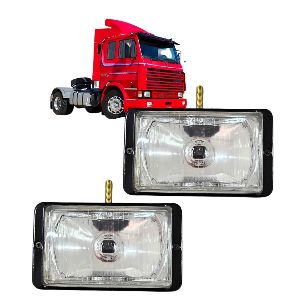 Par Farol Auxiliar Milha Para Scania T113 T142 T143 Vidro