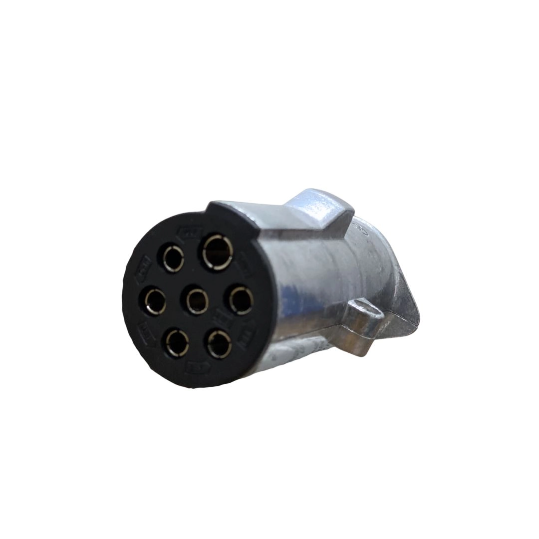 Tomada Elétrica Caminhão Carreta 7 Polos Macho Alumínio Tomada Elétrica Caminhão Carreta 7 Polos Macho Alumínio